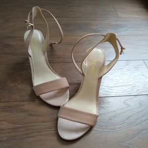 nude strappy heels